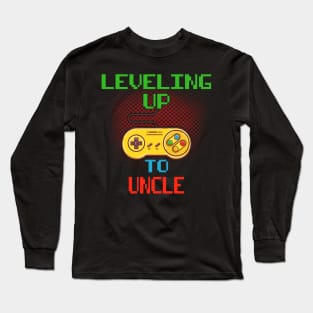 Promoted To Uncle T-Shirt Unlocked Gamer Leveling Up Long Sleeve T-Shirt